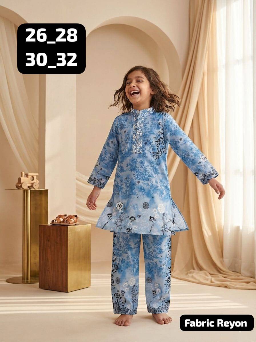 K-999 Kids Collection By Fashid Beautiful Festive Suits Stylish Colorful Fancy Casual Wear Premium Imported Mal Satin Stitched Dresses At Wholesale Price